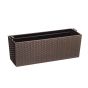 Begonia Rattan virágláda mocha 19,4x19x56 cm