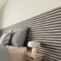 Decowall falburkoló panel 30x260 cm szürke tölgy-fekete akusztikus 1,56 m2

