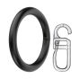 Apollo fém karika+kampó 19mm 10db/csomag fekete