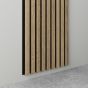 Falburkoló panel 40x260 cm sanoma oak-black akusztikus 1,04 m2