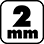 2 mm